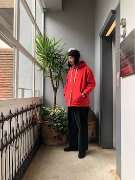 「WhoWhat（フーワット）のアイテム（トップス）」を使った、野田崇太郎 GARDEN渋谷さん（メンズ・183cm）の秋コーディネート