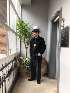 「ITTI（イッチ）のアイテム（アクセサリー）」を使った、野田崇太郎 GARDEN渋谷さん（メンズ・183cm）の秋コーディネート