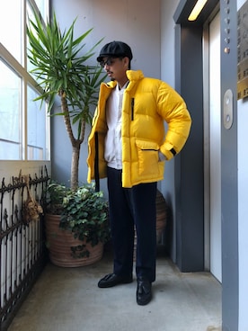 「CLAMP（クランプ）のアイテム（スウェット）」を使った、野田崇太郎 GARDEN渋谷さん（メンズ・183cm）の冬コーディネート
