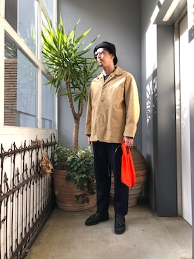 「URU（ウル）のアイテム」を使った、野田崇太郎 GARDEN渋谷さん（メンズ・183cm）の冬コーディネート