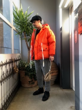 「m's braque（エムズブラック）のアイテム」を使った、野田崇太郎 GARDEN渋谷さん（メンズ・183cm）の冬コーディネート