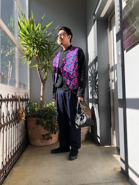 「CLAMP（クランプ）のアイテム（スウェット）」を使った、野田崇太郎 GARDEN渋谷さん（メンズ・183cm）の冬コーディネート