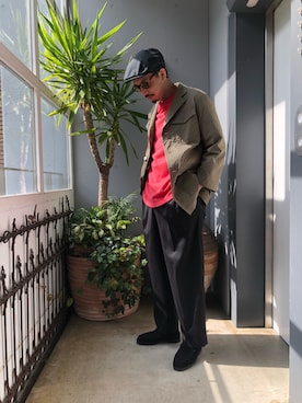 「bukht」｜「アイテム（スリッポン）」を使った、野田崇太郎 GARDEN渋谷さん（メンズ・183cm）の冬コーディネート
