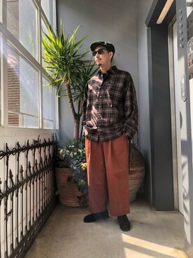 「SYU.HOMME/FEMM（シュウ）のアイテム」を使った、野田崇太郎 GARDEN渋谷さん（メンズ・183cm）の春コーディネート