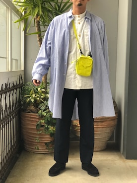 「WhoWhat（フーワット）のアイテム（トップス）」を使った、野田崇太郎 GARDEN渋谷さん（メンズ・183cm）の春コーディネート