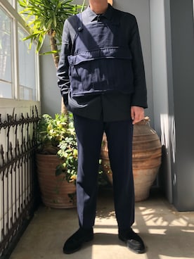 「BLOHM（ブローム）のアイテム」を使った、野田崇太郎 GARDEN渋谷さん（メンズ・183cm）の春コーディネート