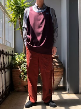「SYU.HOMME/FEMM（シュウ）のアイテム」を使った、野田崇太郎 GARDEN渋谷さん（メンズ・183cm）の春コーディネート