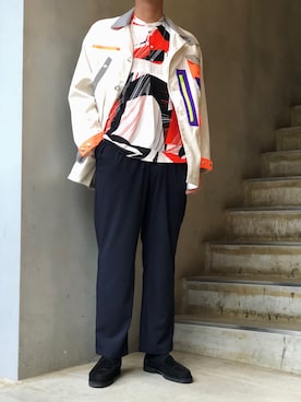 「blohm」｜「アイテム（ブルゾン）」を使った、野田崇太郎 GARDEN渋谷さん（メンズ・183cm）の春コーディネート