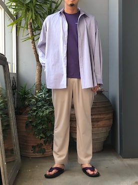 「JOJO（ジョジョ）のアイテム」を使った、野田崇太郎 GARDEN渋谷さん（メンズ・183cm）の春コーディネート