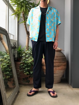 「bukht（ブフト）のアイテム」を使った、野田崇太郎 GARDEN渋谷さん（メンズ・183cm）の春コーディネート