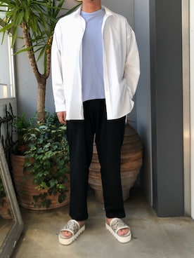 「Yohji Yamamoto（ヨウジヤマモト）のアイテム」を使った、野田崇太郎 GARDEN渋谷さん（メンズ・183cm）の春コーディネート