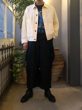 「BLOHM（ブローム）のアイテム」を使った、野田崇太郎 GARDEN渋谷さん（メンズ・183cm）の夏コーディネート