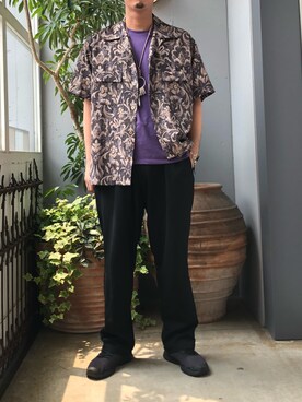 「ROBES&CONFECTIONS（ローブスコンフェクションズ）のアイテム」を使った、野田崇太郎 GARDEN渋谷さん（メンズ・183cm）の夏コーディネート