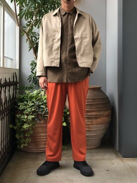 「bukht」｜「アイテム（ブルゾン）」を使った、野田崇太郎 GARDEN渋谷さん（メンズ・183cm）の夏コーディネート
