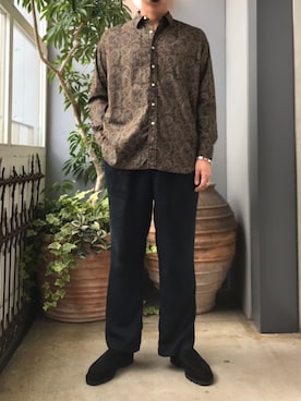 「KICS DOCUMENT.（キクス ドキュメント）のアイテム（トップス）」を使った、野田崇太郎 GARDEN渋谷さん（メンズ・183cm）の夏コーディネート