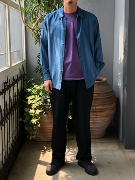 「URU（ウル）のアイテム」を使った、野田崇太郎 GARDEN渋谷さん（メンズ・183cm）の夏コーディネート