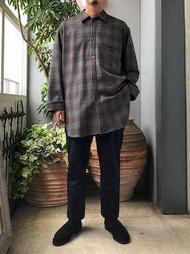 「BLOHM（ブローム）のアイテム」を使った、野田崇太郎 GARDEN渋谷さん（メンズ・183cm）の秋コーディネート