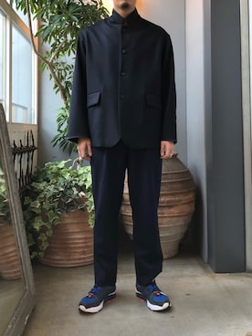 「URU（ウル）のアイテム」を使った、野田崇太郎 GARDEN渋谷さん（メンズ・183cm）の秋コーディネート