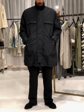 「KICS DOCUMENT.（キクス ドキュメント）のアイテム（モッズコート）」を使った、野田崇太郎 GARDEN渋谷さん（メンズ・183cm）の秋コーディネート