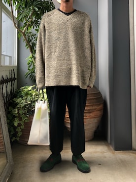 「BLOHM（ブローム）のアイテム」を使った、野田崇太郎 GARDEN渋谷さん（メンズ・183cm）の秋コーディネート