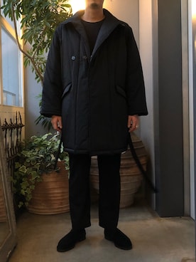 「秋冬」｜「アイテム（スリッポン）」を使った、野田崇太郎 GARDEN渋谷さん（メンズ・183cm）の秋コーディネート
