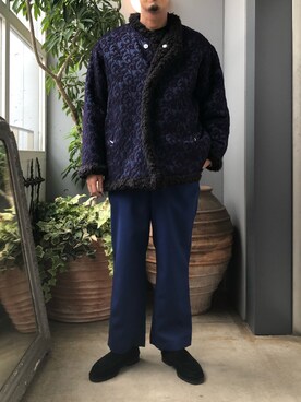「blohm」｜「アイテム（ブルゾン）」を使った、野田崇太郎 GARDEN渋谷さん（メンズ・183cm）の秋コーディネート