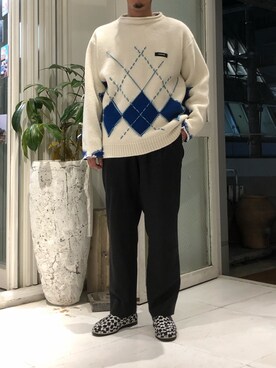 「SYU.HOMME/FEMM（シュウ）のアイテム」を使った、野田崇太郎 GARDEN渋谷さん（メンズ・183cm）の秋コーディネート