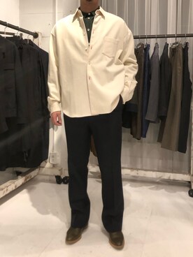 「SYU.HOMME/FEMM（シュウ）のアイテム」を使った、野田崇太郎 GARDEN渋谷さん（メンズ・183cm）の冬コーディネート