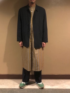 「ROBES&CONFECTIONS（ローブスコンフェクションズ）のアイテム」を使った、野田崇太郎 GARDEN渋谷さん（メンズ・183cm）の冬コーディネート