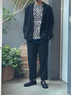 「m's braque（エムズブラック）のアイテム」を使った、野田崇太郎 GARDEN渋谷さん（メンズ・183cm）の夏コーディネート