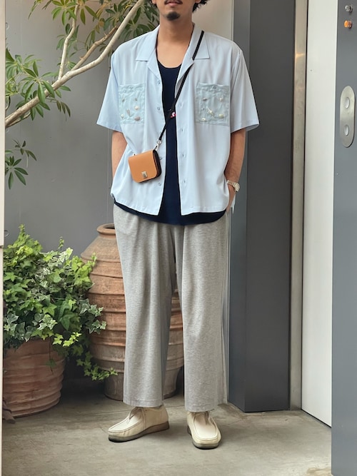 Sasquatchfabrix. ベージュ　ナイロンハカマパンツ Sasquatchfabrix. ベージュ ナイロンハカマパンツ