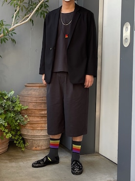「saby（サバイ）のアイテム（ジャケット/アウター）」を使った、野田崇太郎 GARDEN渋谷さん（メンズ・183cm）の夏コーディネート
