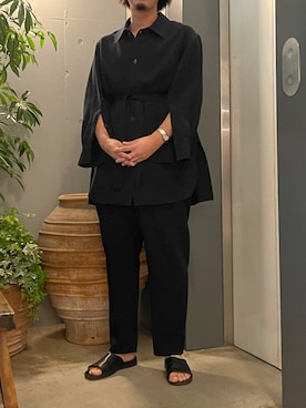 「URU（ウル）のアイテム」を使った、野田崇太郎 GARDEN渋谷さん（メンズ・183cm）の夏コーディネート