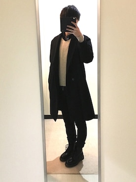 もんさん（メンズ・176cm）の冬コーディネート