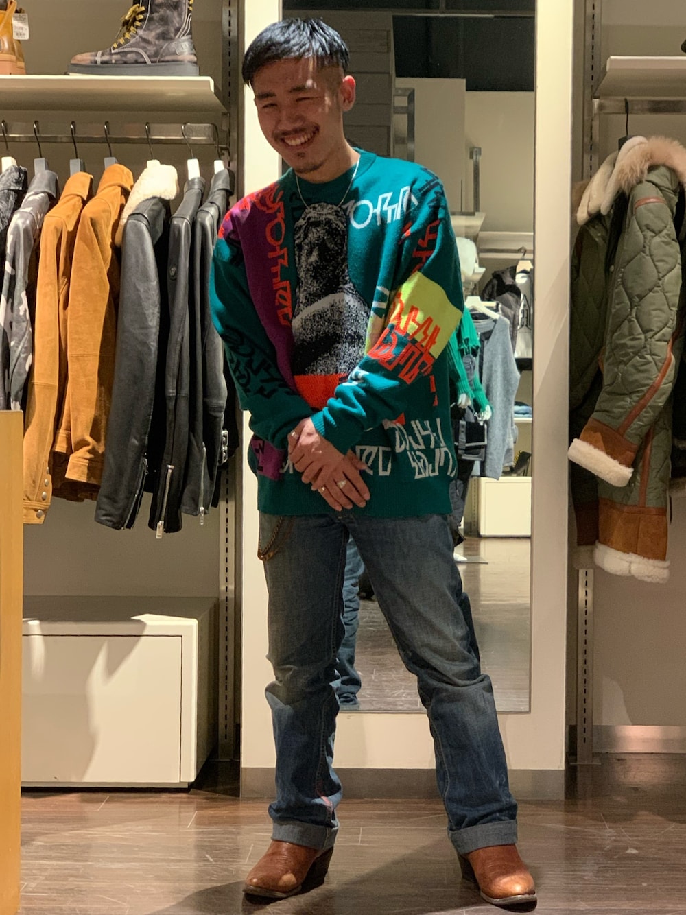 DIESEL（ディーゼル）の「メンズ ジャガードデザインニット