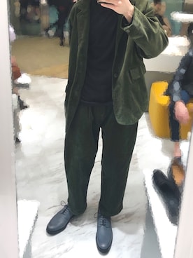 「FREAK'S STORE（フリークスストア）のアイテム（テーラードジャケット）」を使った、Tetsuさん（メンズ・176cm）の秋コーディネート