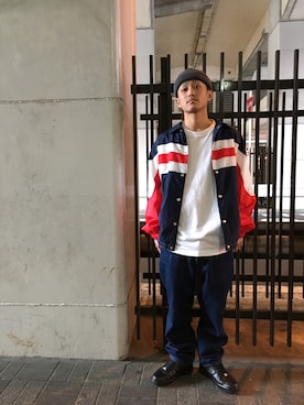 下尾 康介さんの「NYLON TEAM JACKET」を使ったコーディネート