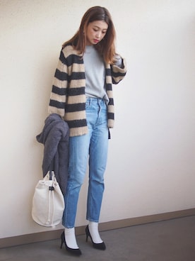 「rous（ラス）のアイテム」を使った、MARIKOさん（レディース・168cm）の冬コーディネート