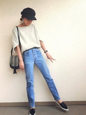 「ラブ＆ピース2016」｜「アイテム（アクセサリー）」を使った、MARIKOさん（レディース・168cm）の秋コーディネート