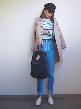 「STUDIOUS（ステュディオス）のアイテム（ジャケット/アウター）」を使った、MARIKOさん（レディース・168cm）の冬コーディネート