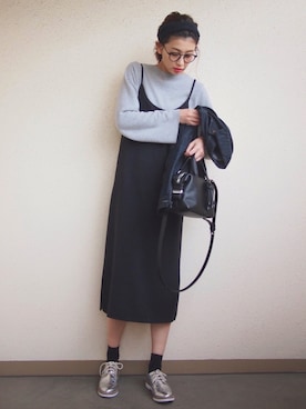 「Lost dessau（ロストデッサウ）のアイテム」を使った、MARIKOさん（レディース・168cm）の春コーディネート