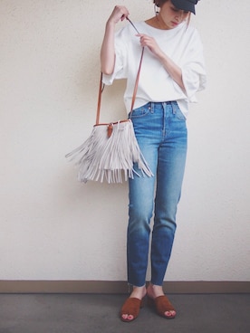 「rous（ラス）のアイテム」を使った、MARIKOさん（レディース・168cm）の夏コーディネート