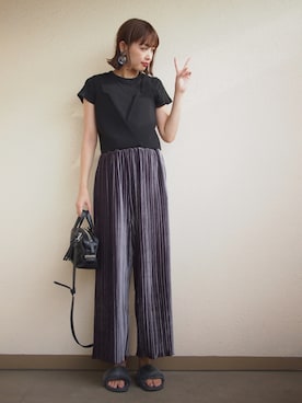 「rous（ラス）のアイテム」を使った、MARIKOさん（レディース・168cm）の秋コーディネート