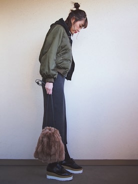 MARIKOさん（レディース・168cm）の冬コーディネート