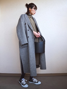 「rous（ラス）のアイテム（ジャケット/アウター）」を使った、MARIKOさん（レディース・168cm）の冬コーディネート
