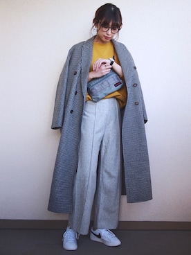 「BRIEFING（ブリーフィング）のアイテム」を使った、MARIKOさん（レディース・168cm）の冬コーディネート