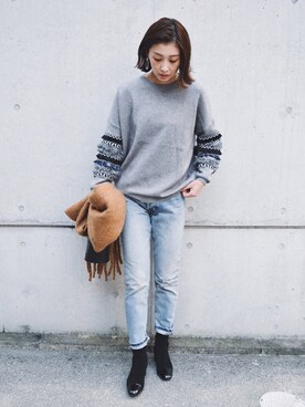 MARIKOさん（レディース・168cm）の冬コーディネート