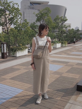 「Herve Chapelier（エルベシャプリエ）のアイテム」を使った、MARIKOさん（レディース・168cm）の夏コーディネート