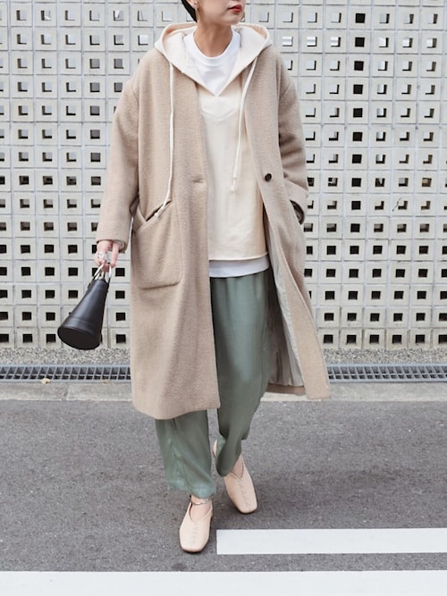 IENA（イエナ）の「ウールモッサーノーカラーコート◇（その他アウター