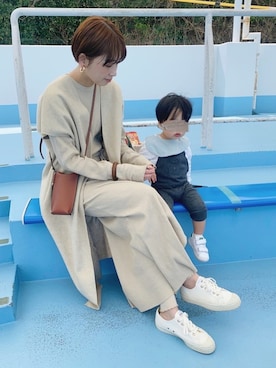 「no brand（ノーブランド）のアイテム（その他アウター）」を使った、MARIKOさん（レディース・168cm）の春コーディネート